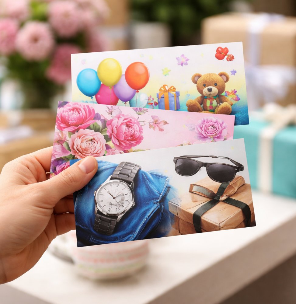 Offrez des chèques cadeaux personnalisés pour chaque occasion